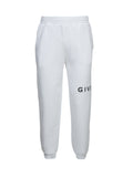 Weiße Baumwoll-Jogginghose (Trainingshose)