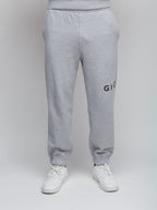 Graue Baumwoll-Jogginghose (Sporthose)