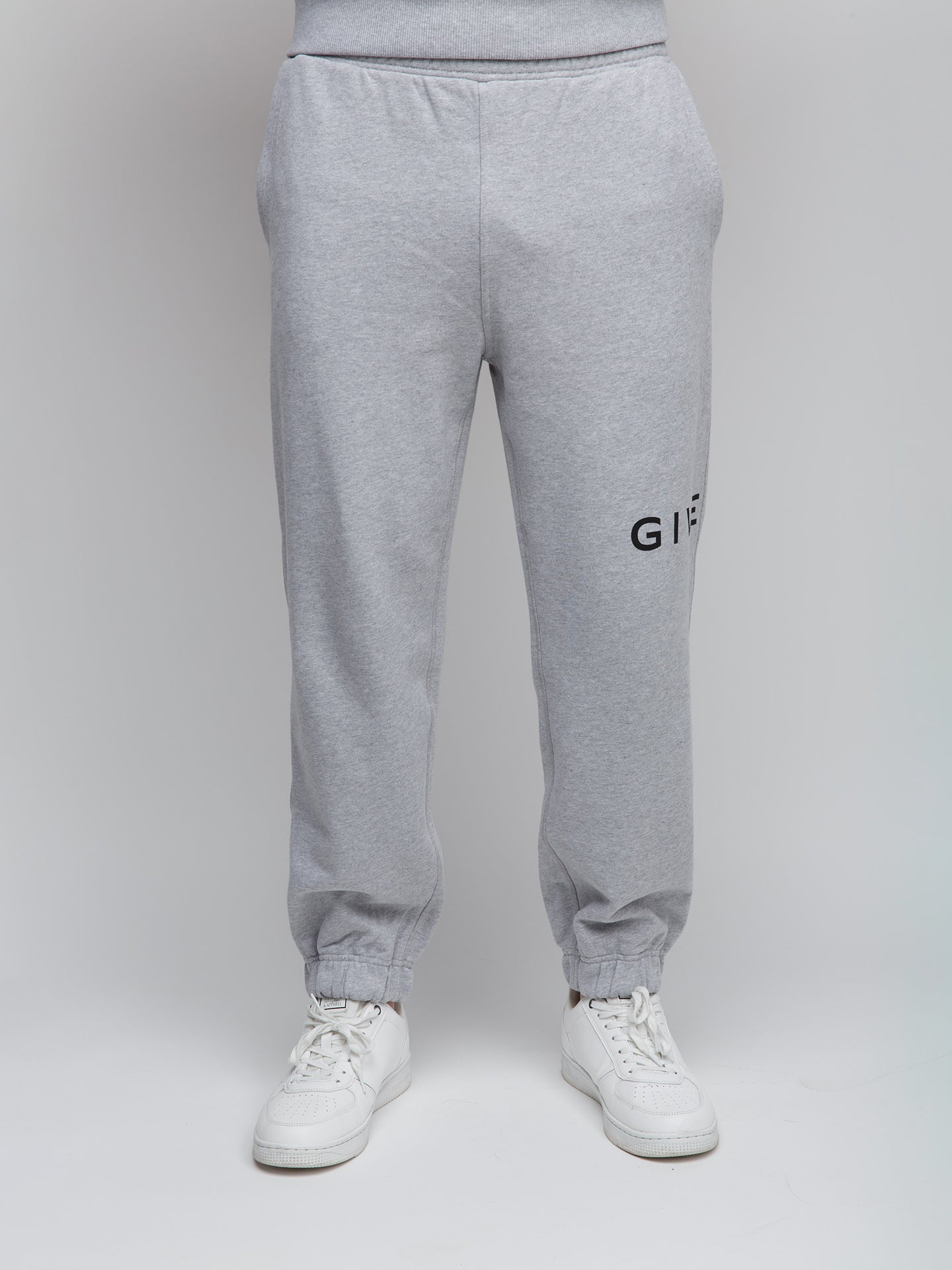 Graue Baumwoll-Jogginghose (Sporthose)