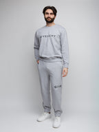 Graue Baumwoll-Jogginghose (Sporthose)