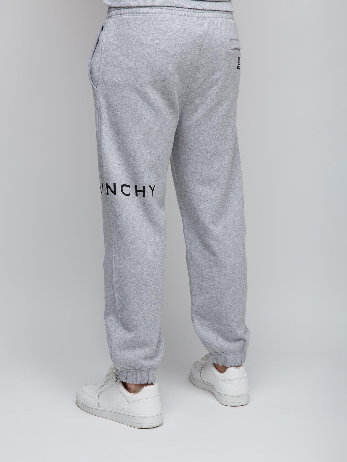 Graue Baumwoll-Jogginghose (Sporthose)