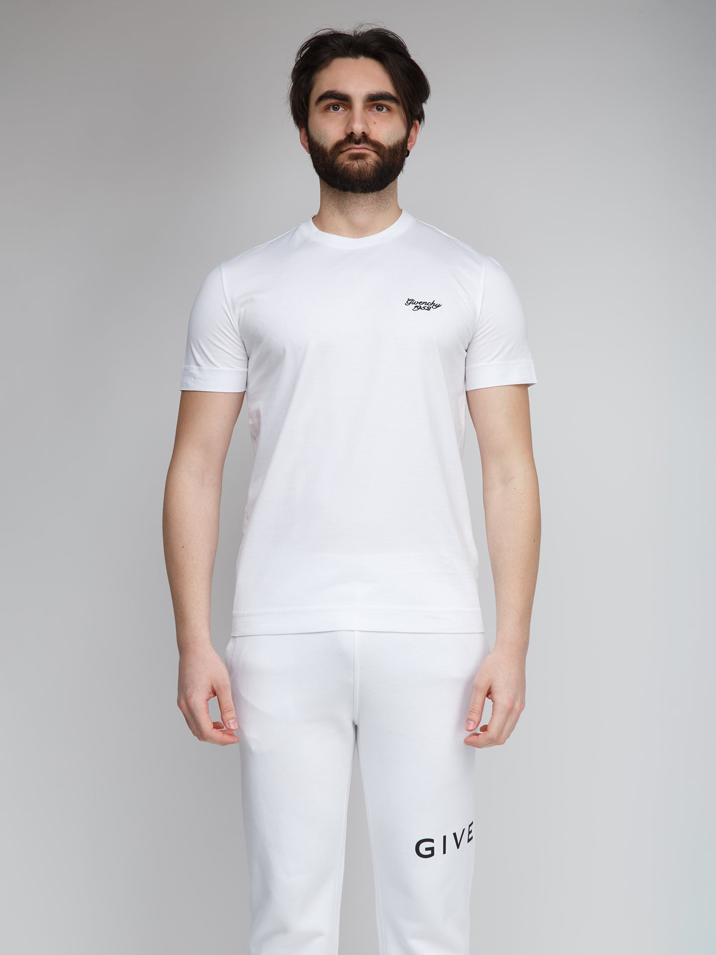 Weißes Baumwoll-T-Shirt