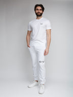 Weißes Baumwoll-T-Shirt