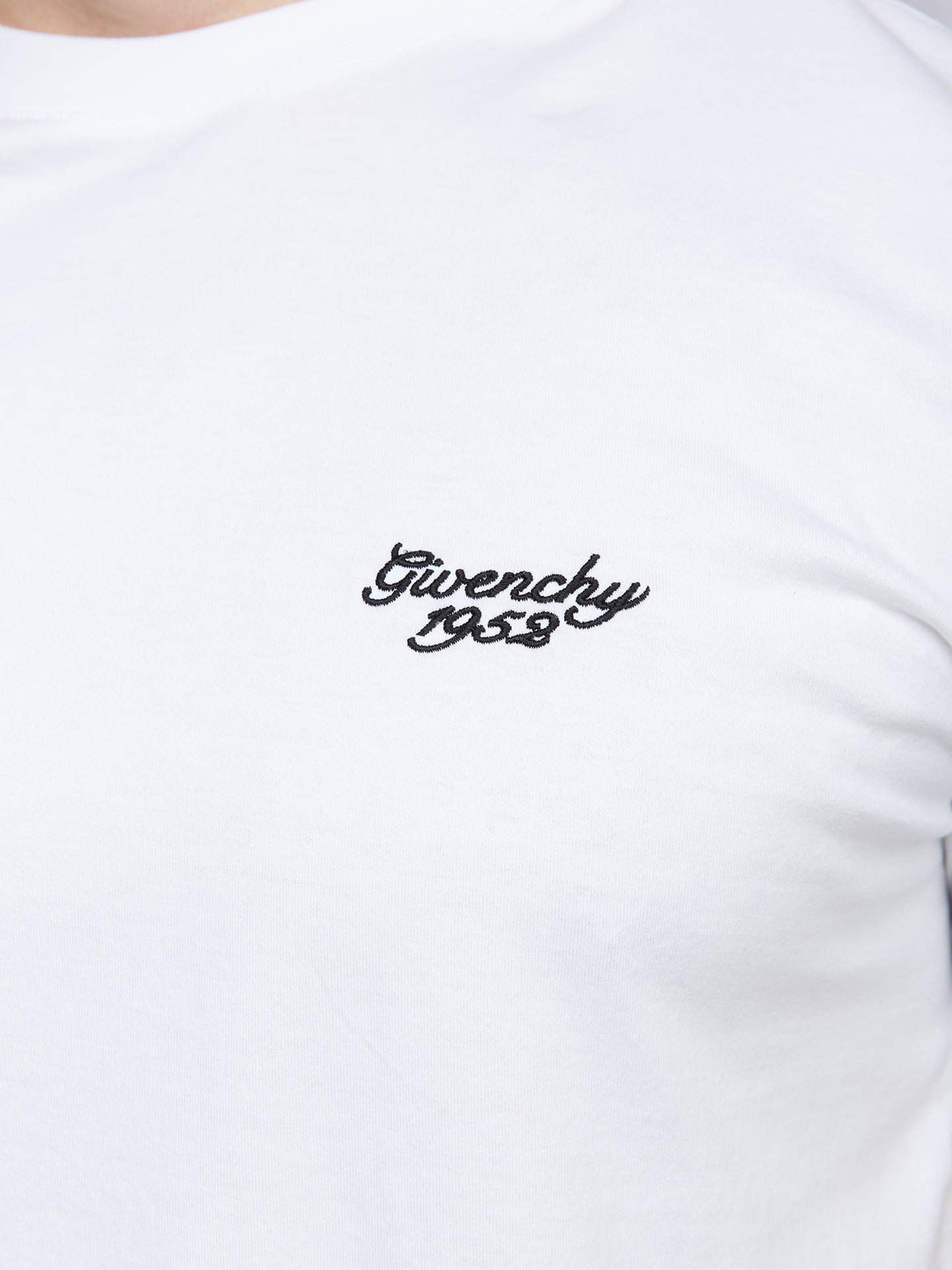 Weißes Baumwoll-T-Shirt