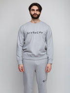 Grauer Baumwollpullover