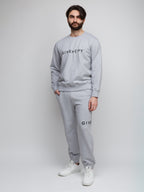 Grauer Baumwollpullover