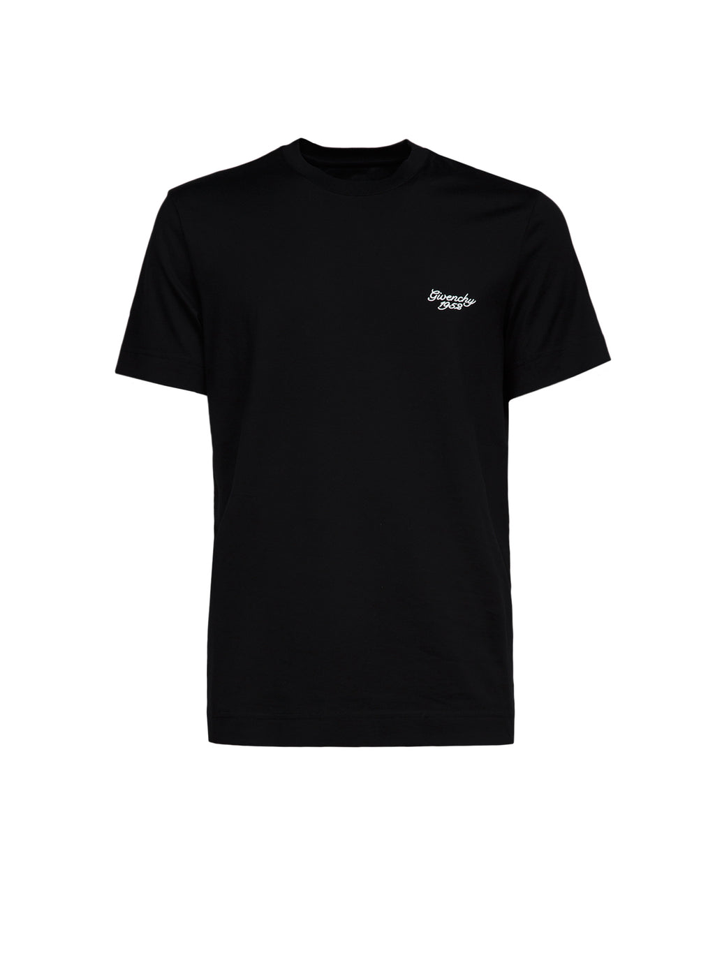 Schwarzes Baumwoll-T-Shirt