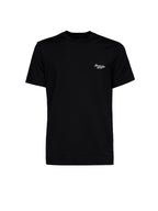 Schwarzes Baumwoll-T-Shirt