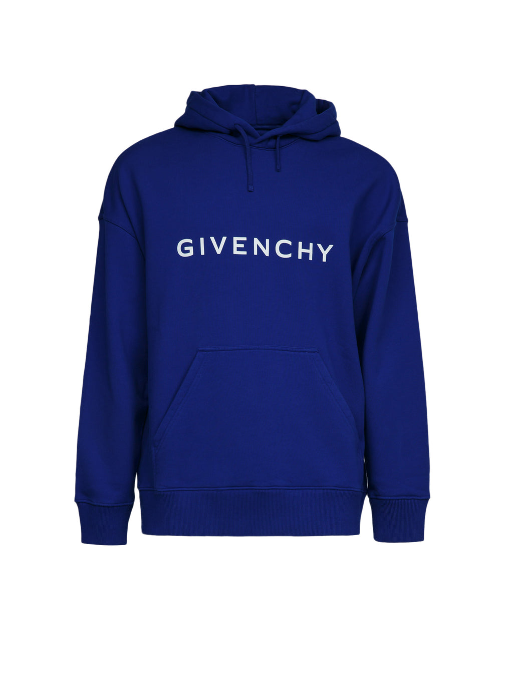 Blauer Baumwoll-Hoodie
