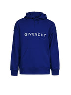 Blauer Baumwoll-Hoodie