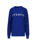 Blauer Baumwoll-Sweatshirt