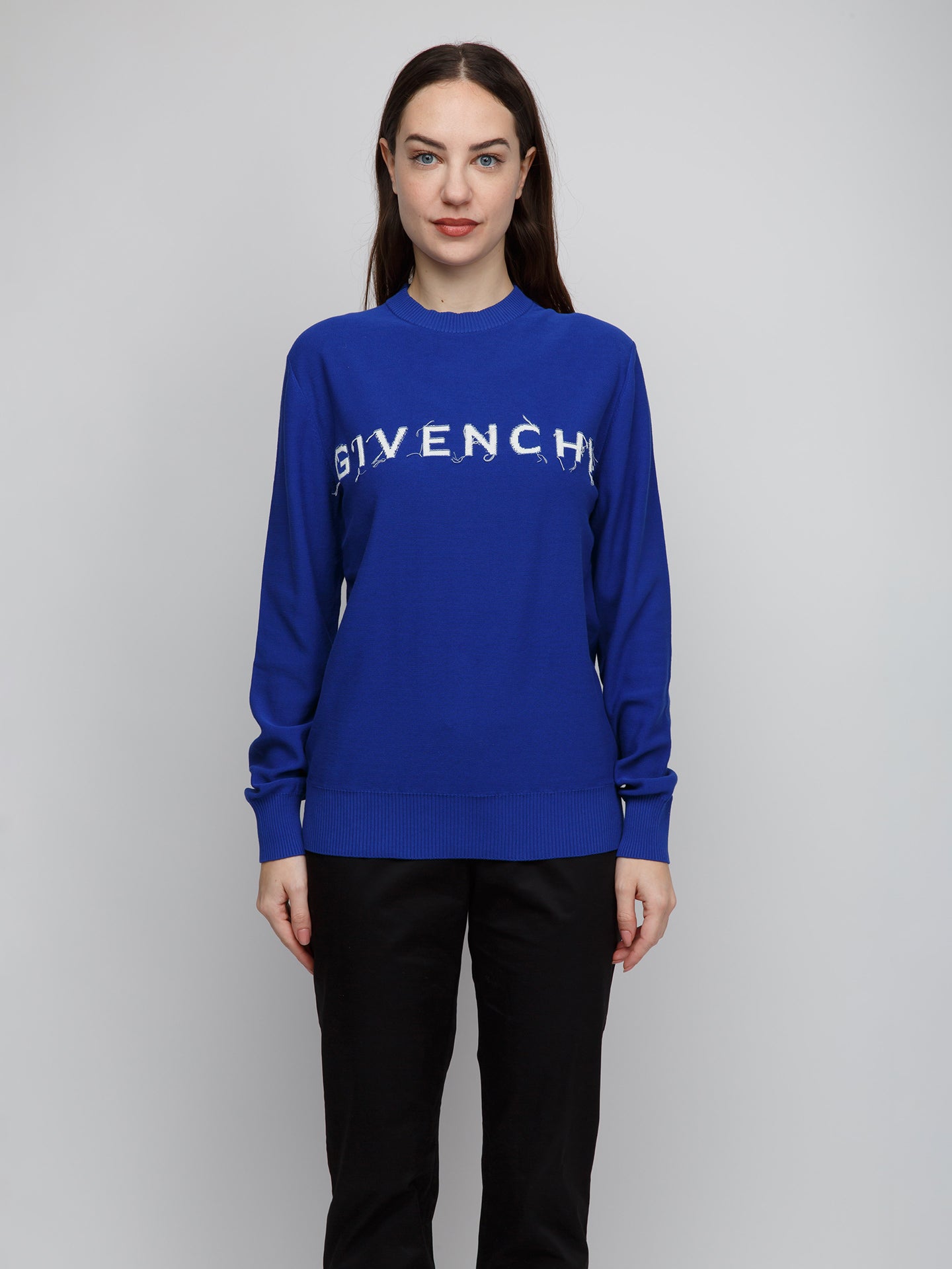 Blauer Baumwoll-Sweatshirt