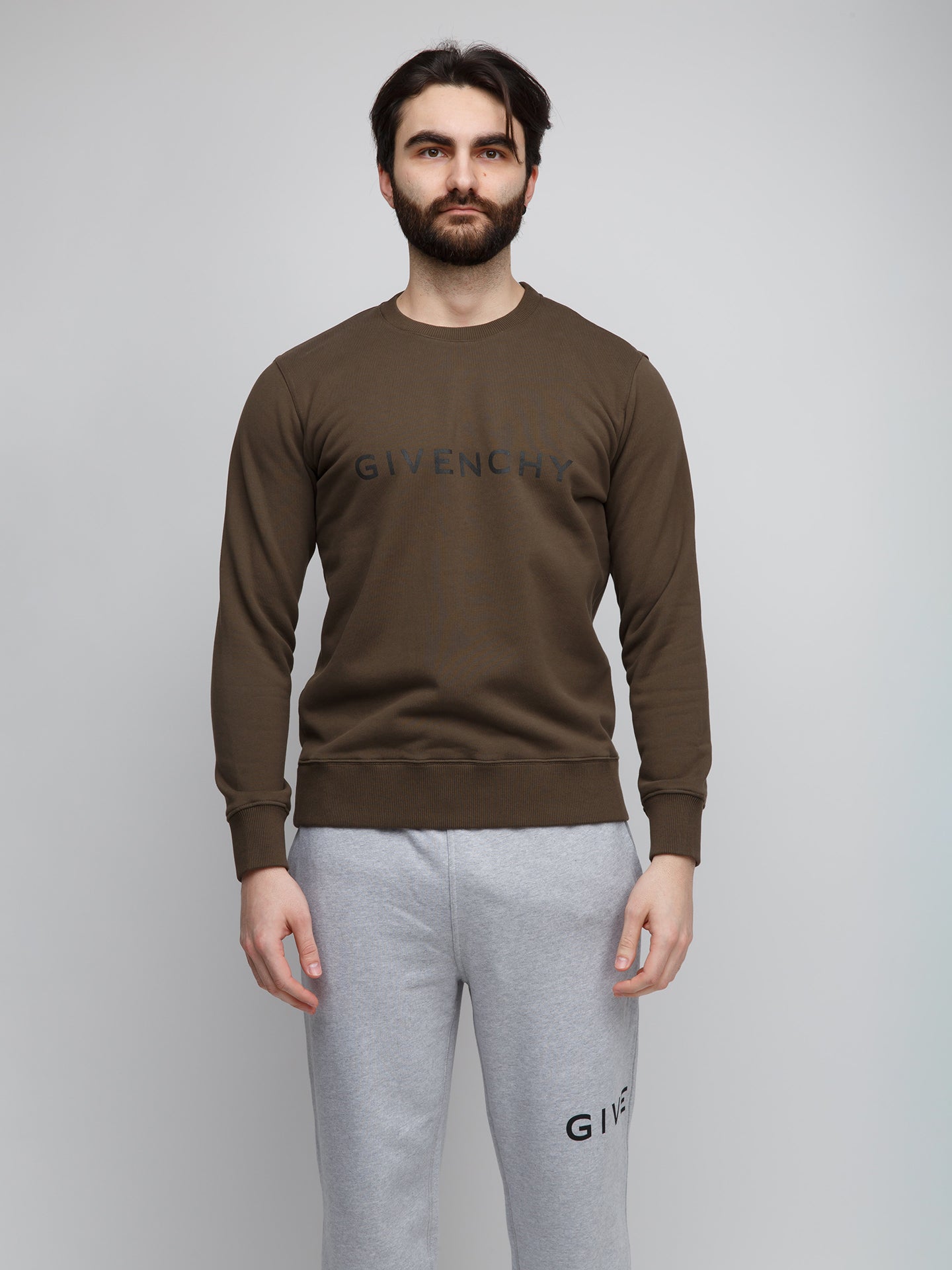 Zweifarbiger Baumwollpullover