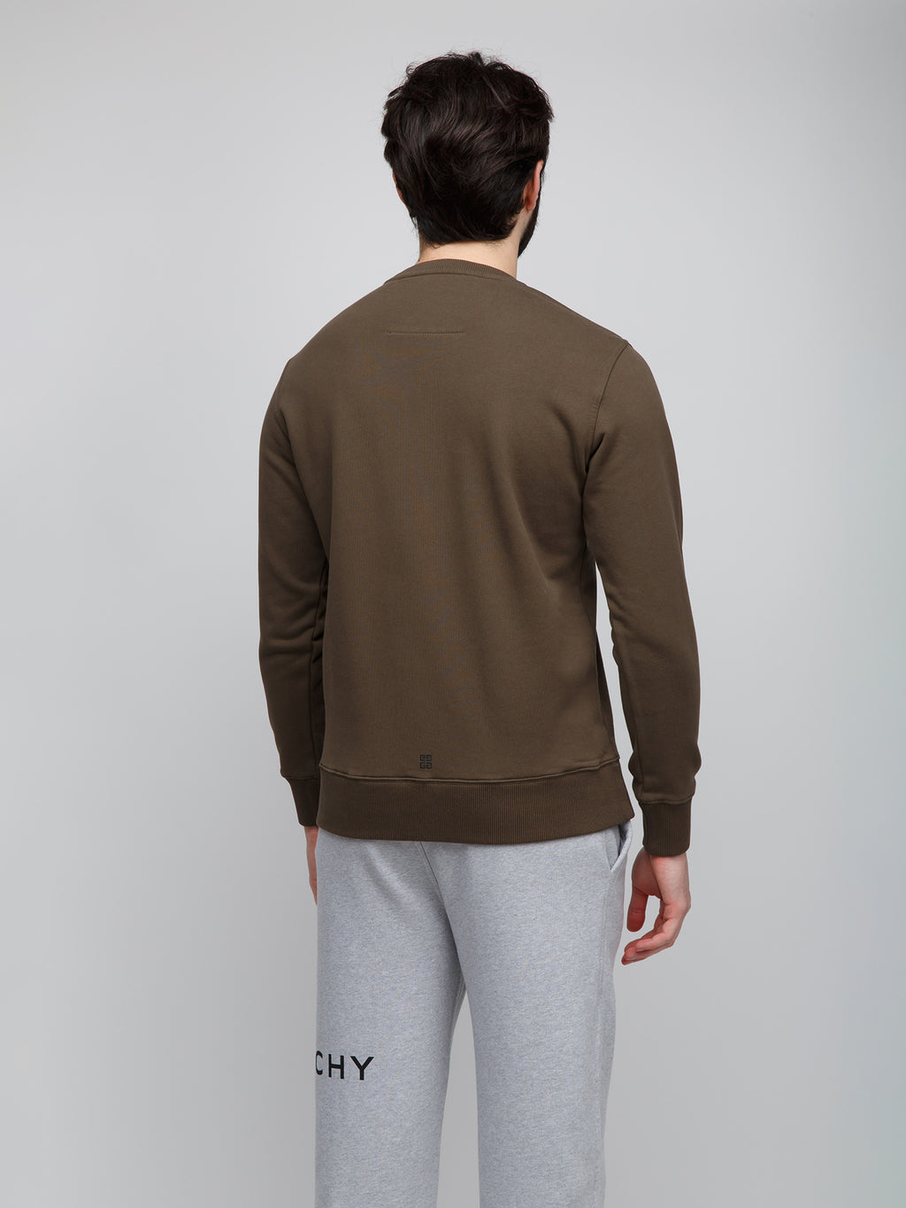 Zweifarbiger Baumwollpullover