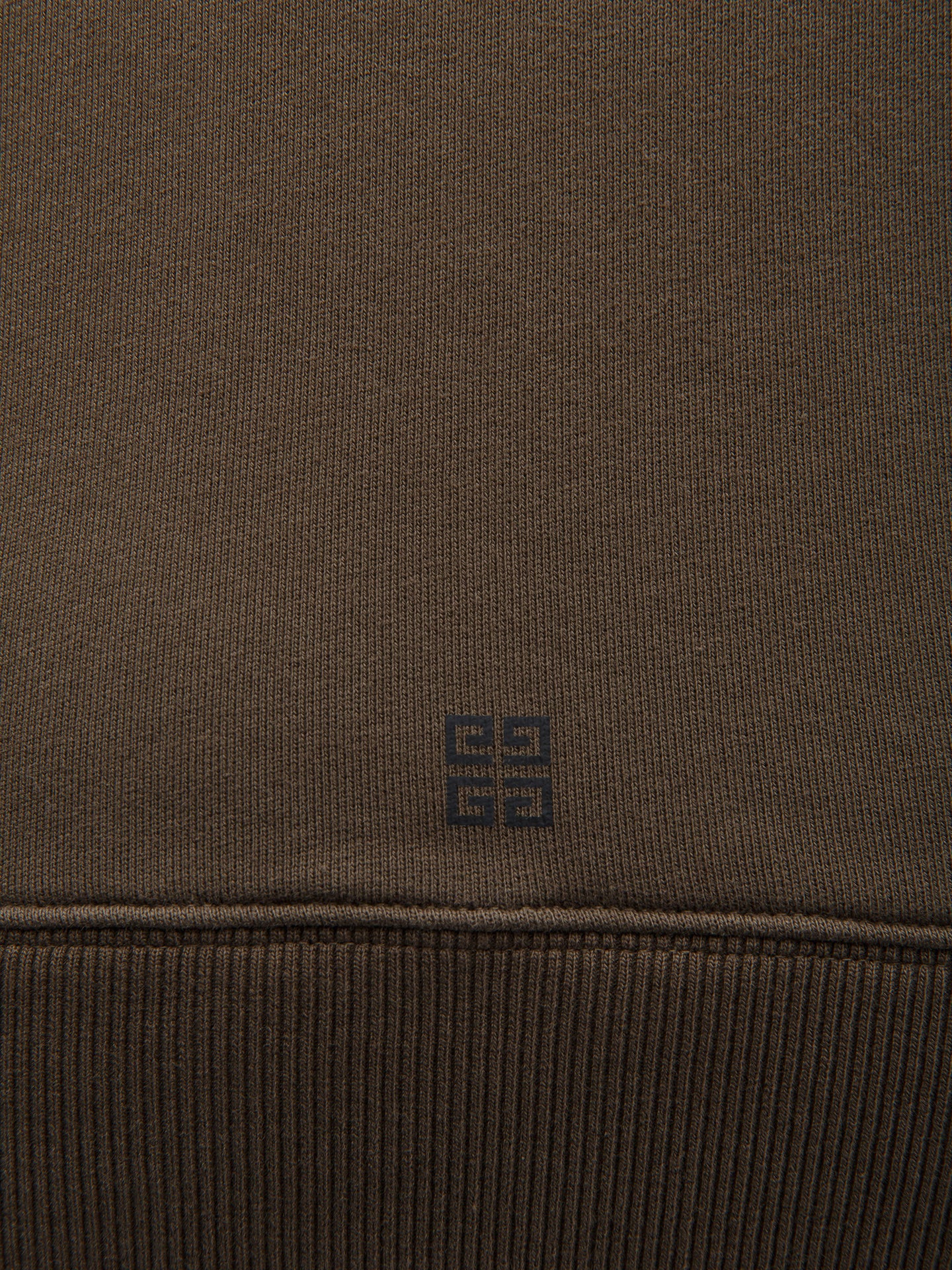 Zweifarbiger Baumwollpullover