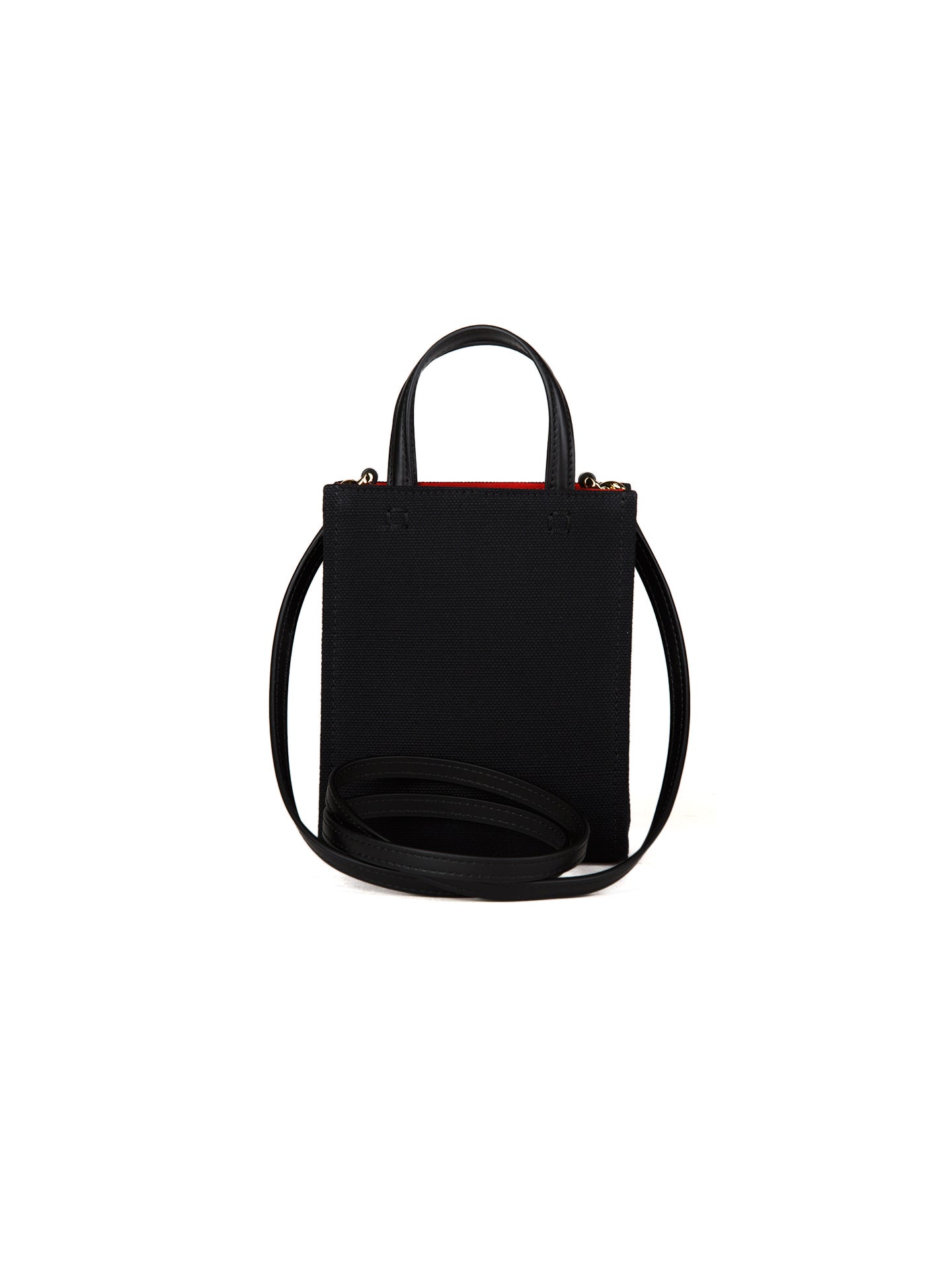 Schwarze Baumwolltasche