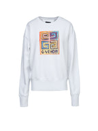 Weißes Baumwoll-Sweatshirt