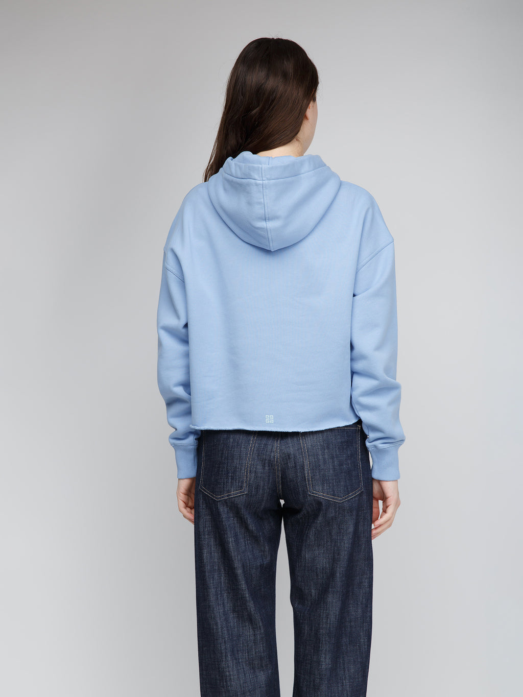 Blauer Baumwoll-Sweatshirt