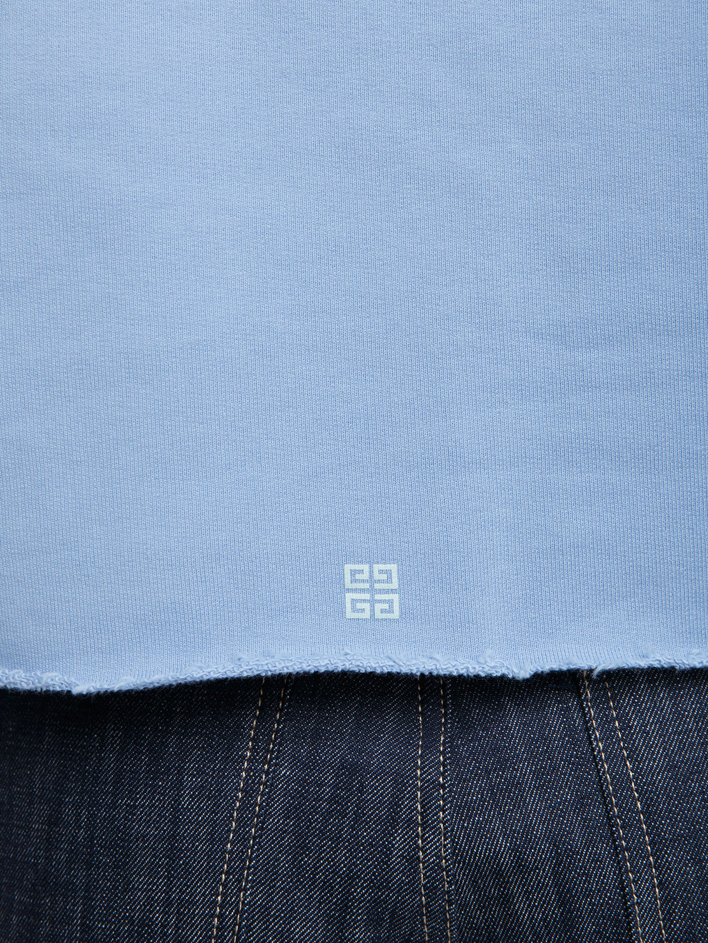 Blauer Baumwoll-Sweatshirt