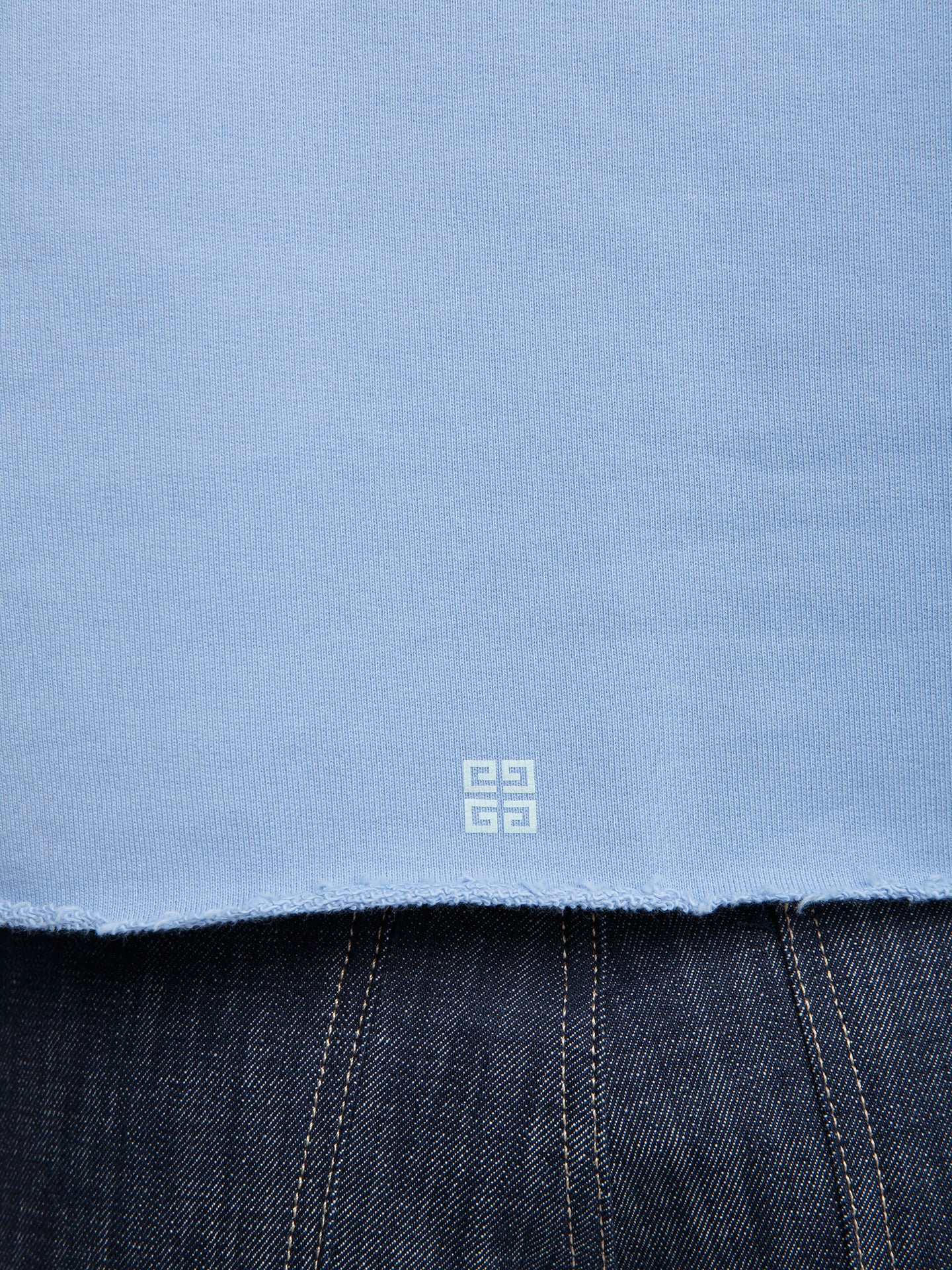 Blauer Baumwoll-Sweatshirt