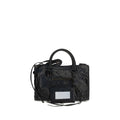 Handtasche aus schwarzem Lammleder (Ovis Aries)