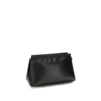Schwarze Clutch aus Lammleder