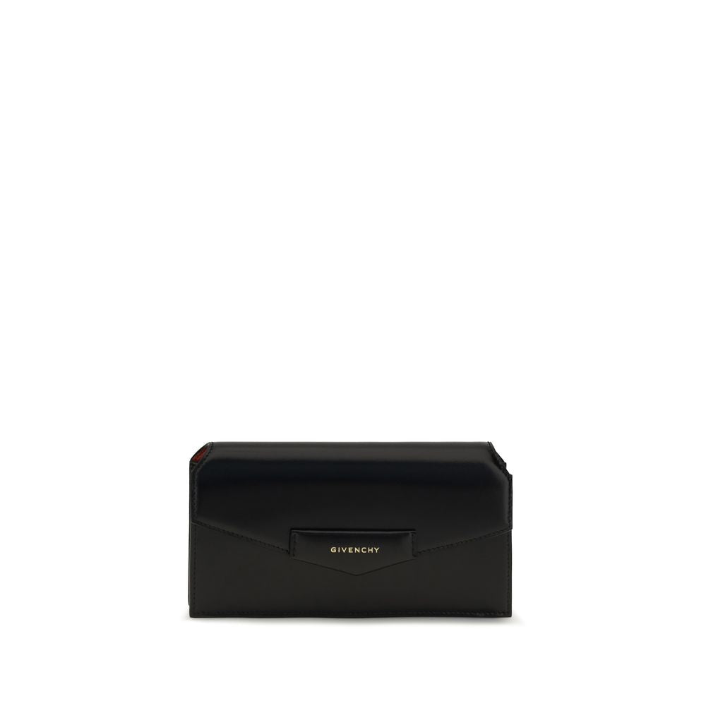 Schwarzes Kalbsleder Bos Taurus Portemonnaie Givenchy