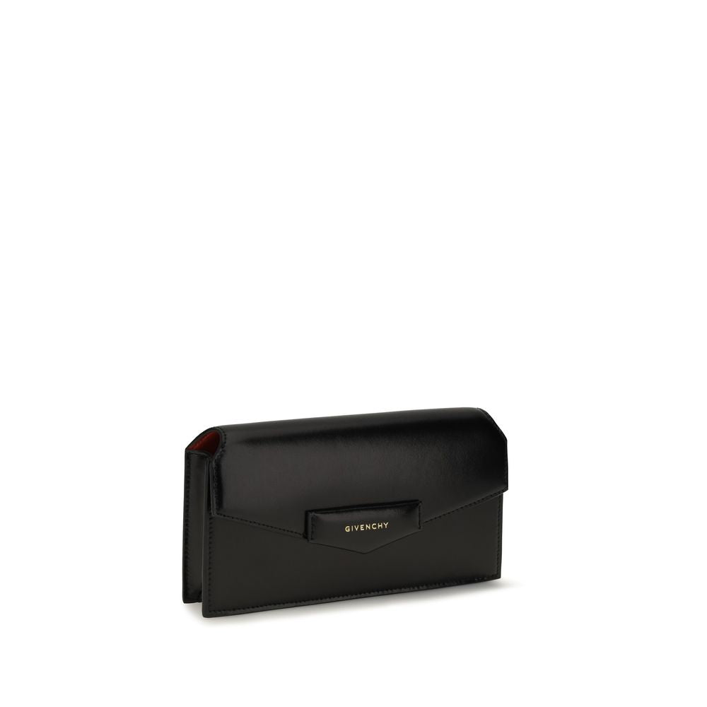 Schwarzes Kalbsleder Bos Taurus Portemonnaie Givenchy