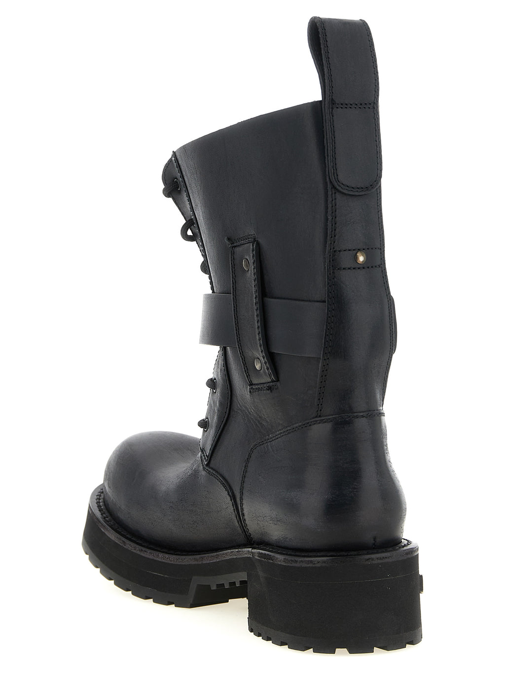 Schwarze Stiefeletten aus Leder
