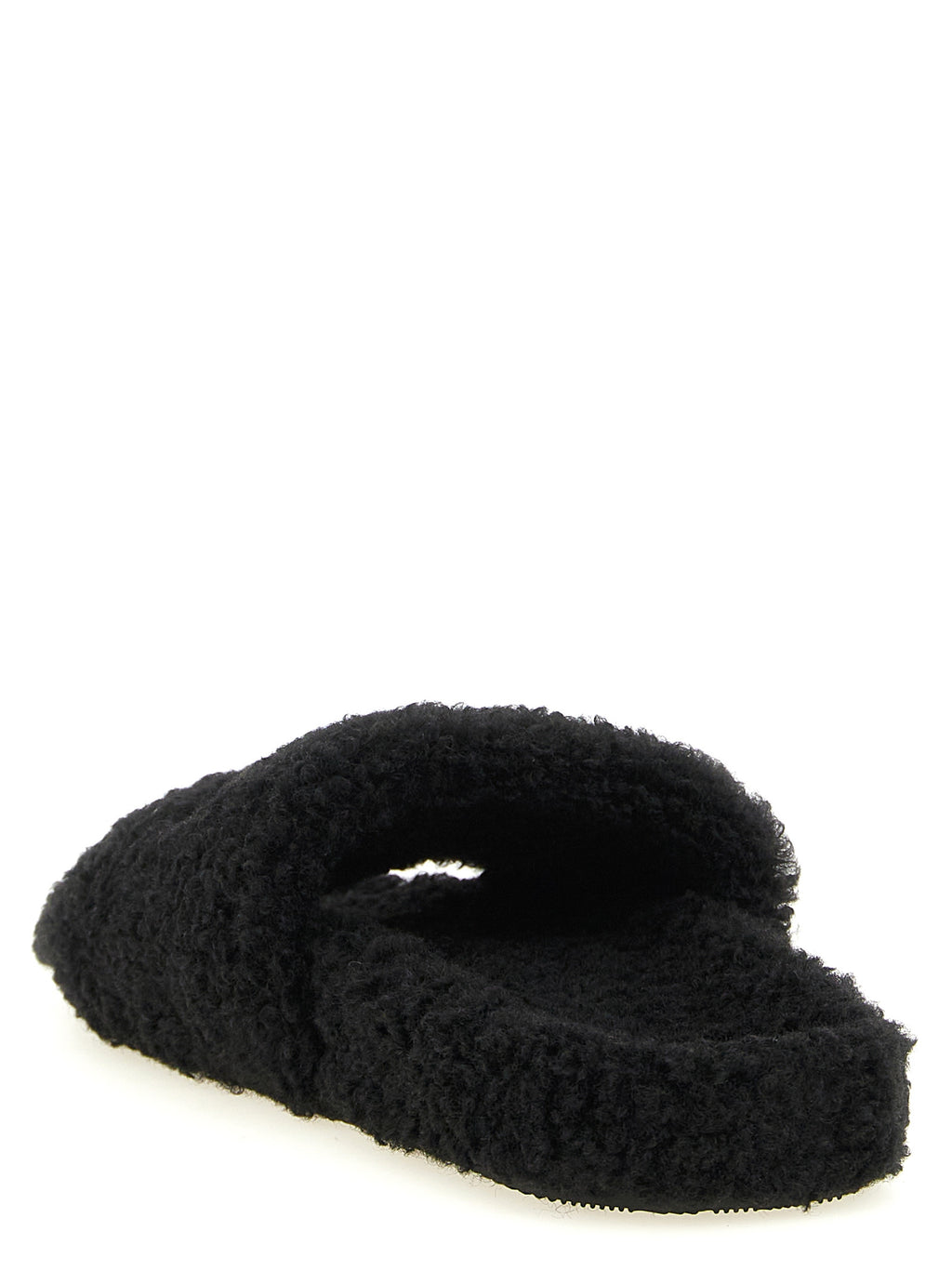 Schwarze Pantoletten aus Polyester 341398