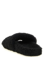 Schwarze Pantoletten aus Polyester 341398