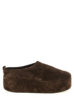 Braune Mules aus Leder 341399