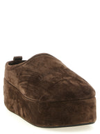 Braune Mules aus Leder 341399