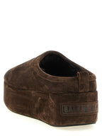 Braune Mules aus Leder 341399