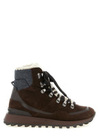 Ankle Boots aus braunem Kalbsleder