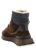 Ankle Boots aus braunem Kalbsleder