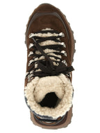 Ankle Boots aus braunem Kalbsleder