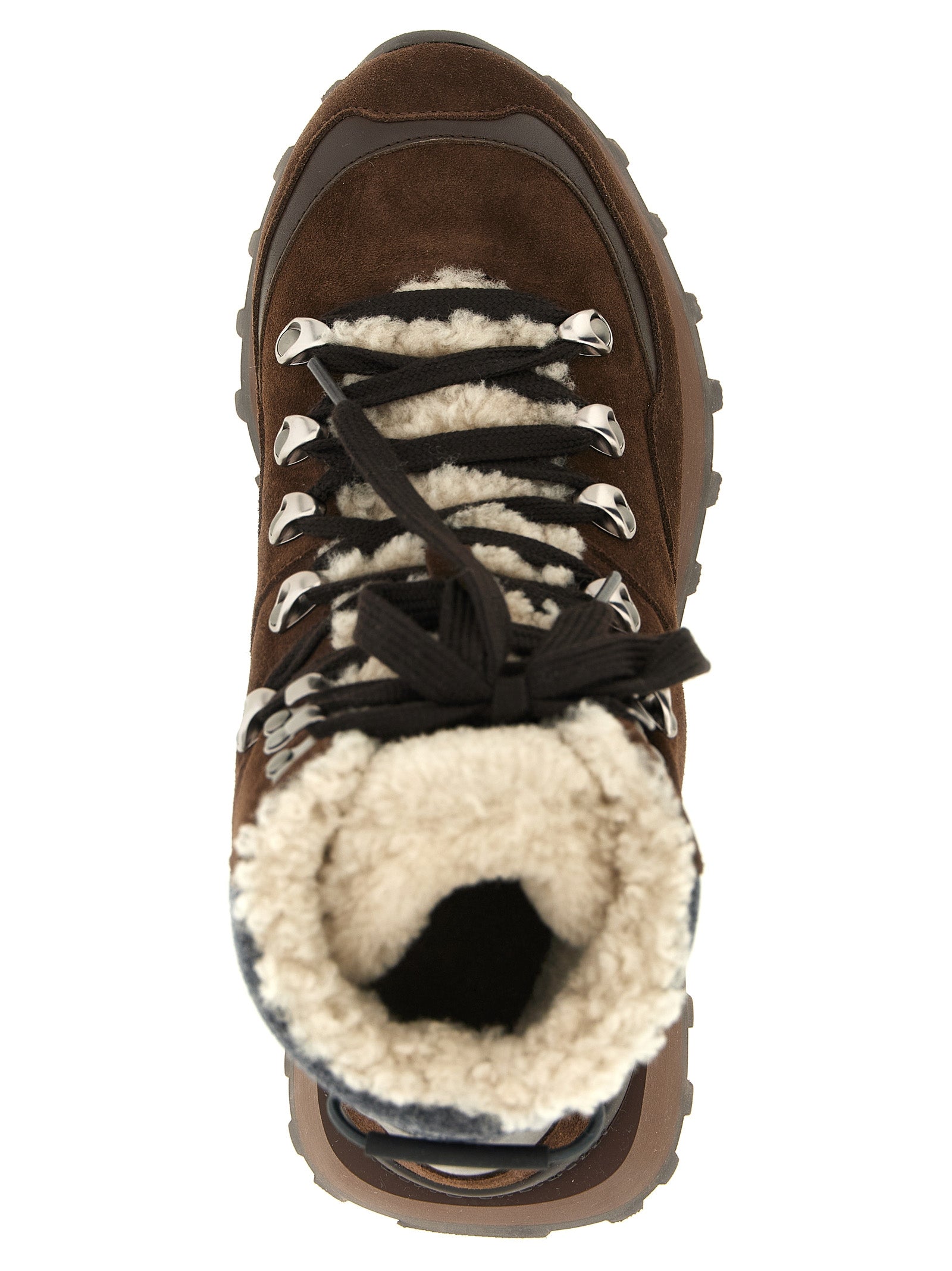 Ankle Boots aus braunem Kalbsleder