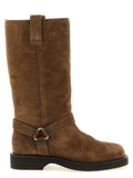 Braun Kalbsleder Overknee-Stiefel