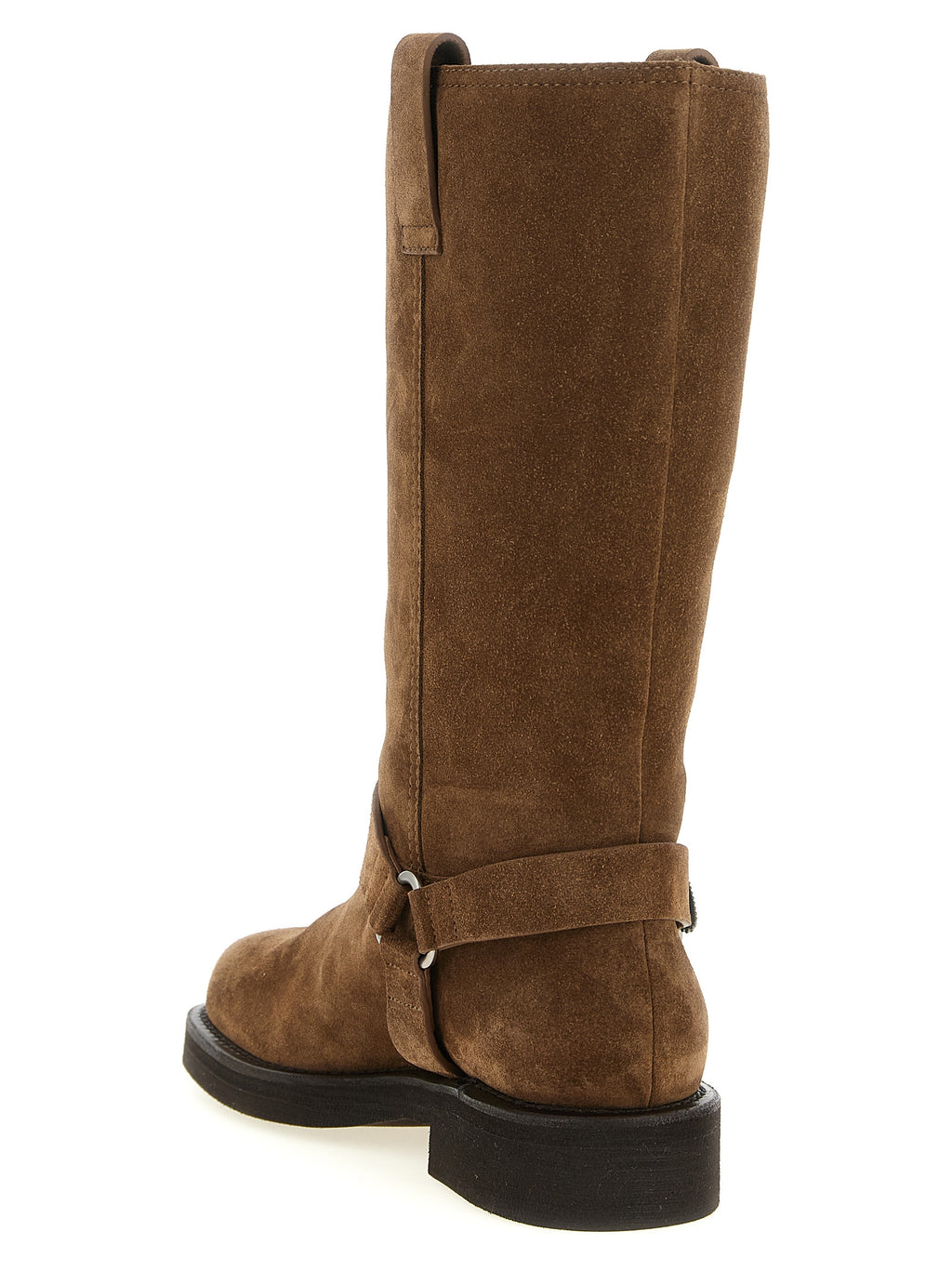 Braun Kalbsleder Overknee-Stiefel
