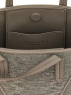 Graue Kalbsleder-Handtasche