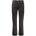 Schwarze Baumwoll-Jeans für Damen