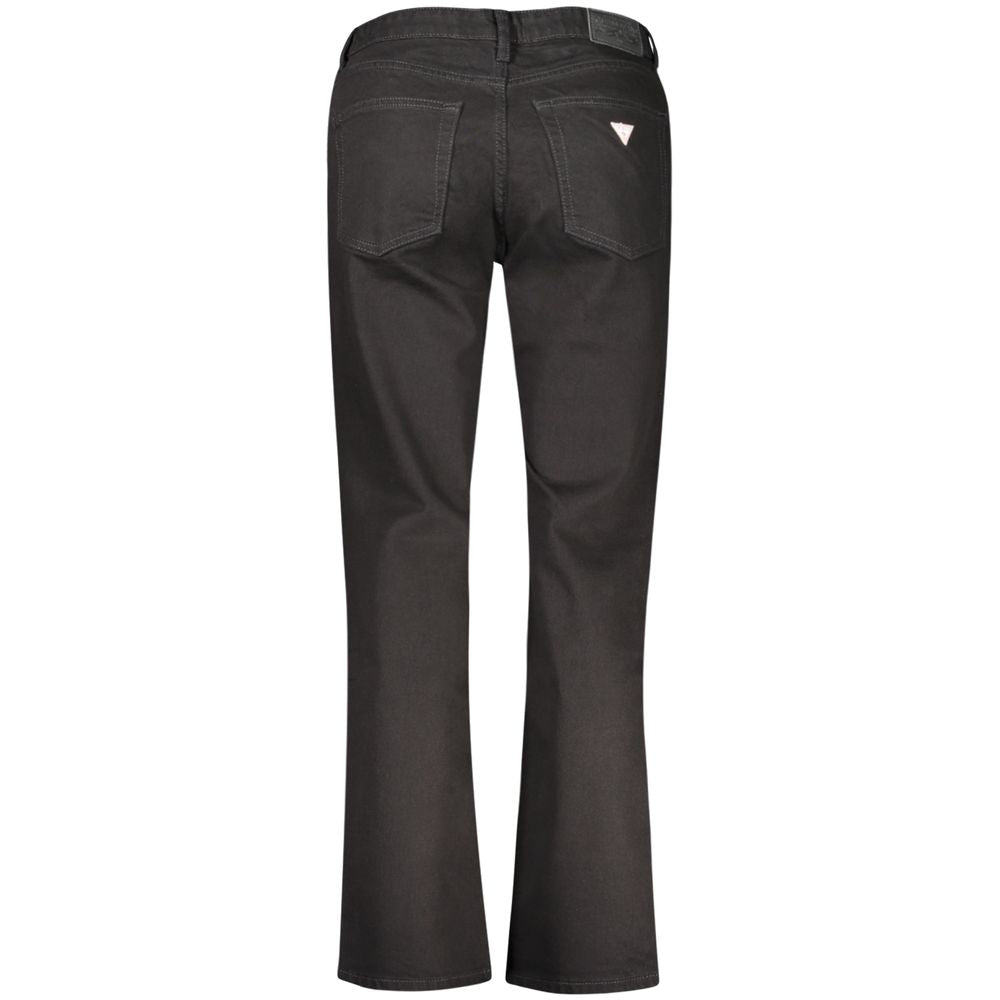 Schwarze Baumwoll-Jeans für Damen