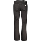 Schwarze Baumwoll-Jeans für Damen