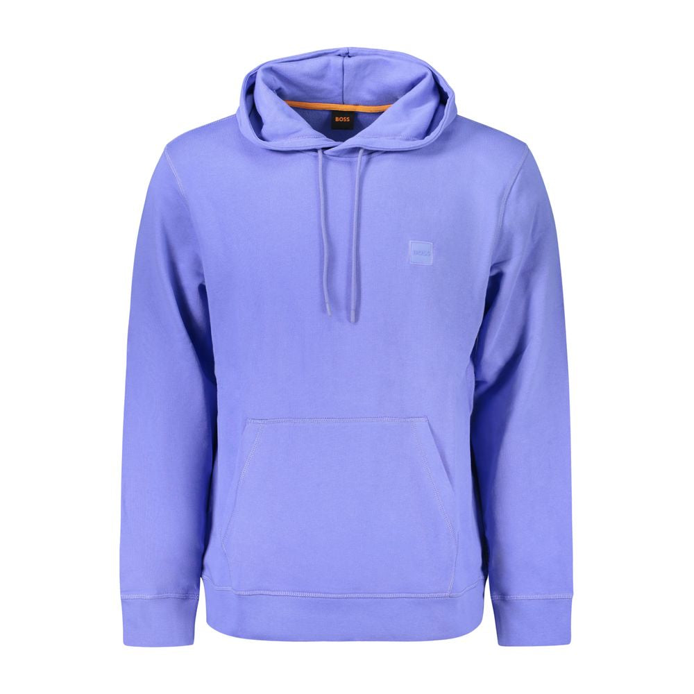 Blaues Baumwoll-Sweatshirt für Herren