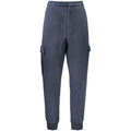 Blaue Baumwollhose