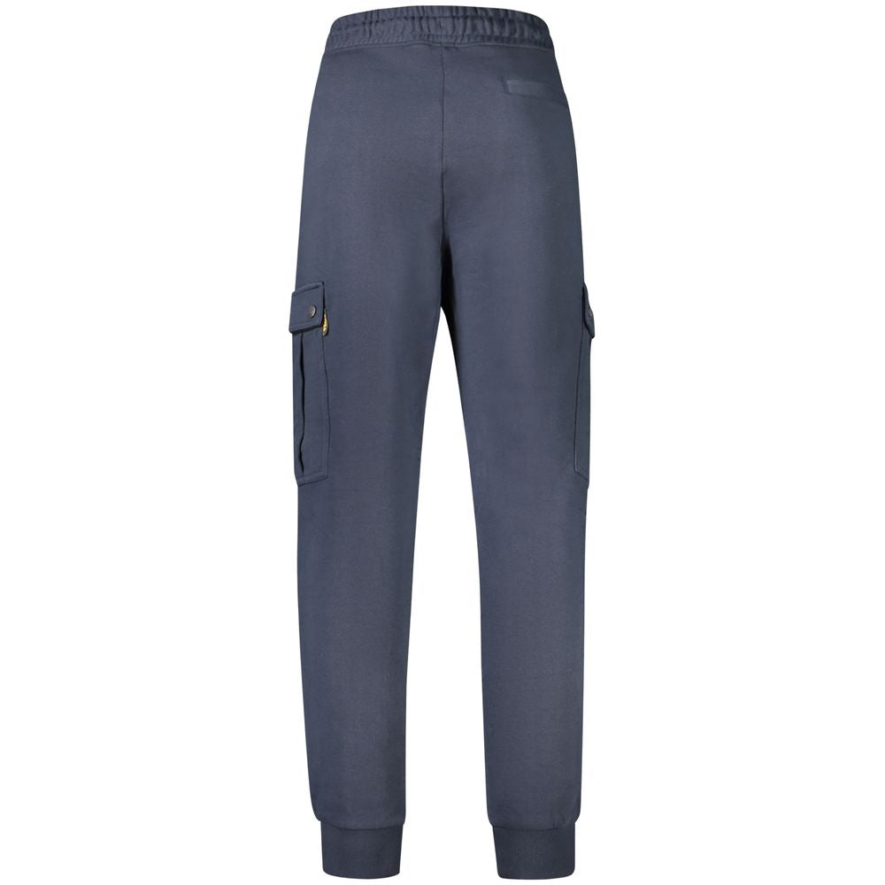 Blaue Baumwollhose