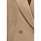 Beige Wollmantel Oves Aries
