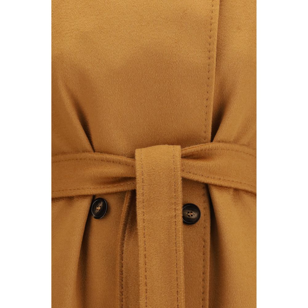 Beige Wollmantel Oves Aries