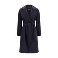 Blauer Wollmantel Oves Aries